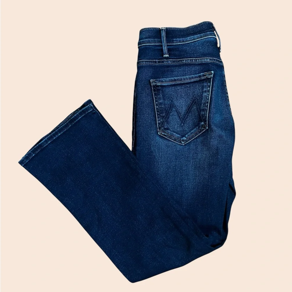 Mother Lil’ Hustler Ankle Dark Blue Denim Jeans Women’s Size 28 - Picture 2 of 10